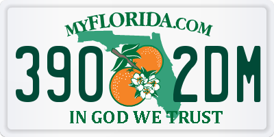 FL license plate 3902DM