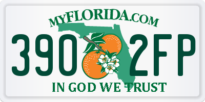FL license plate 3902FP
