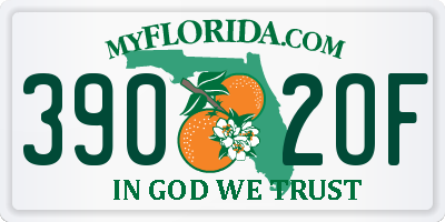 FL license plate 3902OF