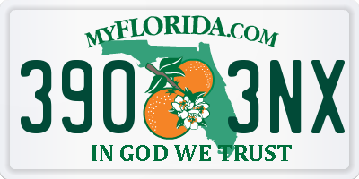 FL license plate 3903NX