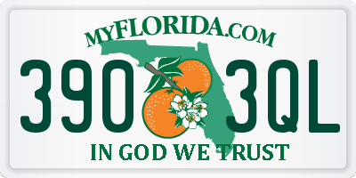 FL license plate 3903QL