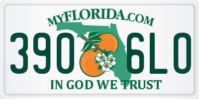 FL license plate 3906LO