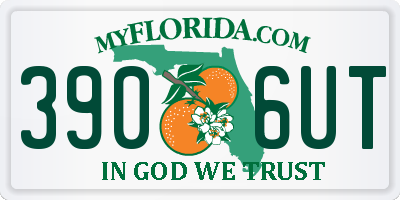 FL license plate 3906UT