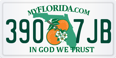 FL license plate 3907JB