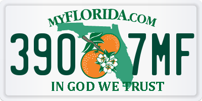 FL license plate 3907MF