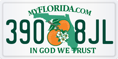 FL license plate 3908JL