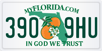 FL license plate 3909HU