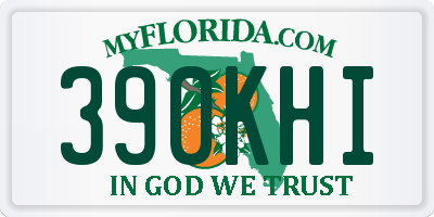 FL license plate 390KHI