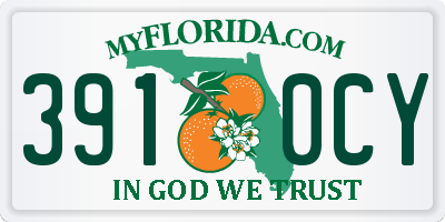 FL license plate 3910CY