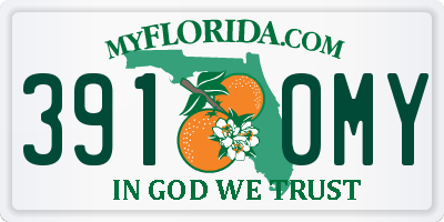 FL license plate 3910MY