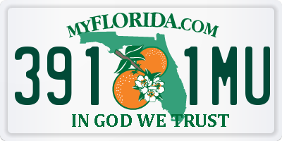 FL license plate 3911MU
