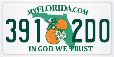 FL license plate 3912DO