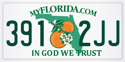 FL license plate 3912JJ