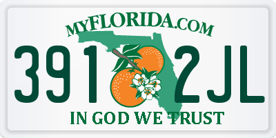 FL license plate 3912JL