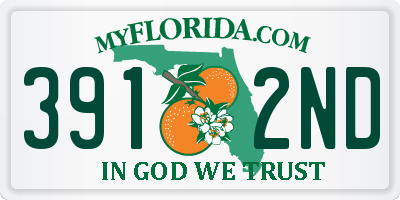 FL license plate 3912ND