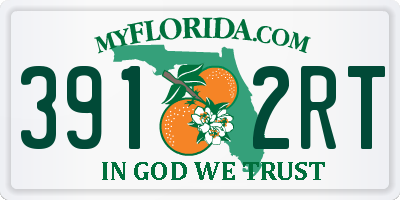 FL license plate 3912RT