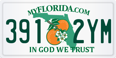 FL license plate 3912YM