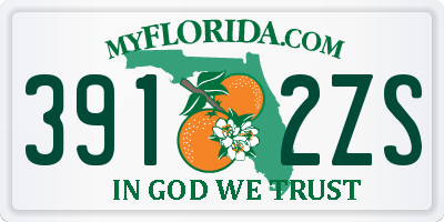 FL license plate 3912ZS