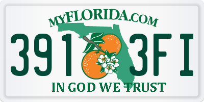 FL license plate 3913FI