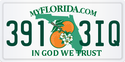 FL license plate 3913IQ