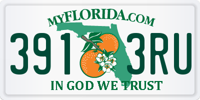 FL license plate 3913RU