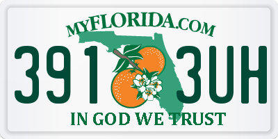 FL license plate 3913UH