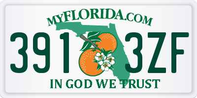 FL license plate 3913ZF