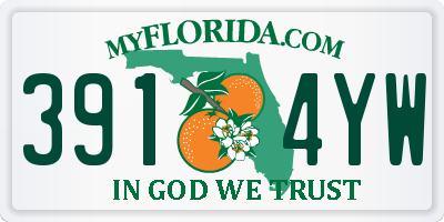 FL license plate 3914YW