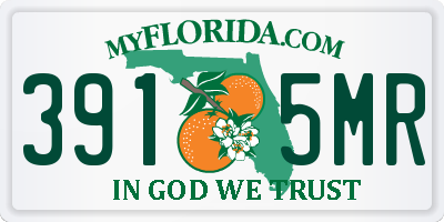 FL license plate 3915MR