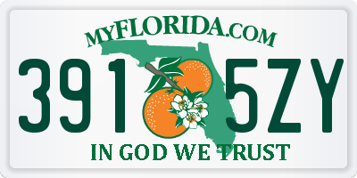 FL license plate 3915ZY
