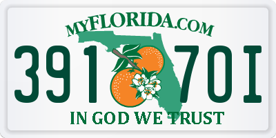 FL license plate 3917OI