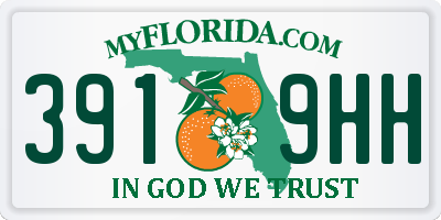 FL license plate 3919HH
