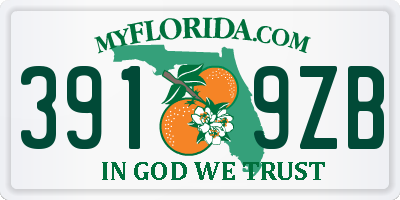 FL license plate 3919ZB