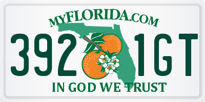 FL license plate 3921GT