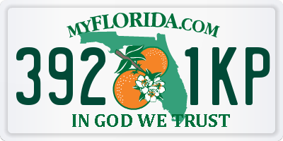 FL license plate 3921KP