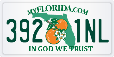 FL license plate 3921NL