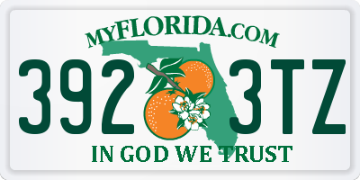 FL license plate 3923TZ