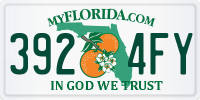 FL license plate 3924FY