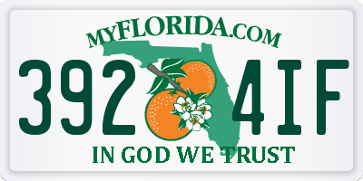 FL license plate 3924IF