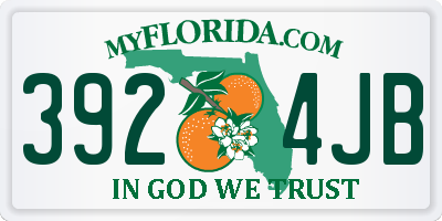 FL license plate 3924JB