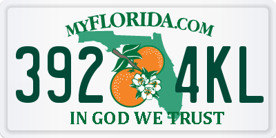 FL license plate 3924KL