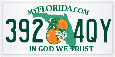 FL license plate 3924QY