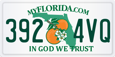 FL license plate 3924VQ