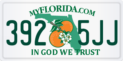 FL license plate 3925JJ