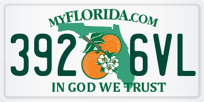 FL license plate 3926VL