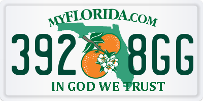 FL license plate 3928GG
