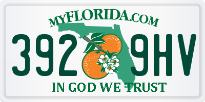 FL license plate 3929HV
