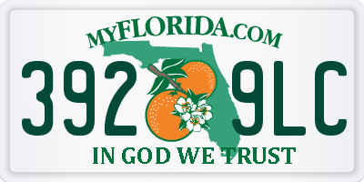 FL license plate 3929LC