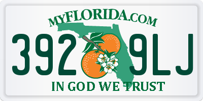 FL license plate 3929LJ