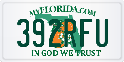 FL license plate 392RFU